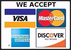 We Accept Credit Cards